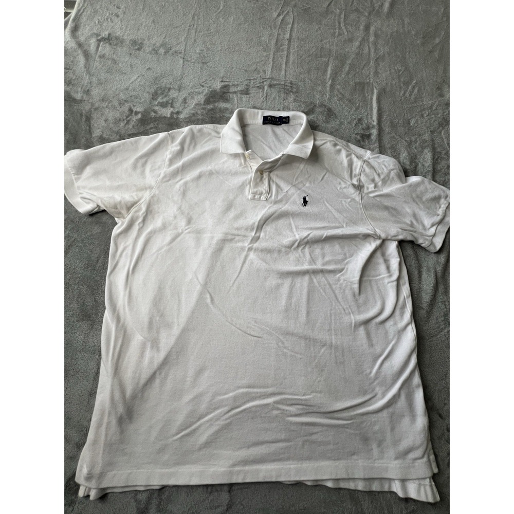Polo Ralph Lauren Mens Shirt XXL White Short Sleeve Pony Logo